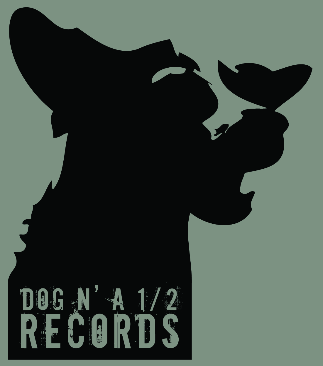 Client: Dog n' a 1/2 Records. Description: Created a new logo for this Record Label.