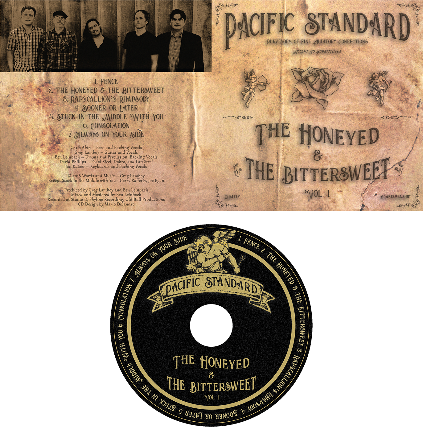 Client: Pacific Standard, Bay Area band. Description: Designed the album and CD artwork and layout for Bay Area band, Pacific Standard..